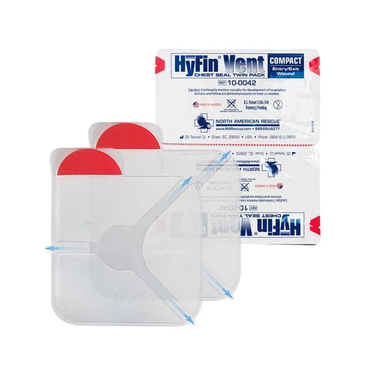 North American Rescue® Hyfin Compact Vented Chest Seal - Twin Pack